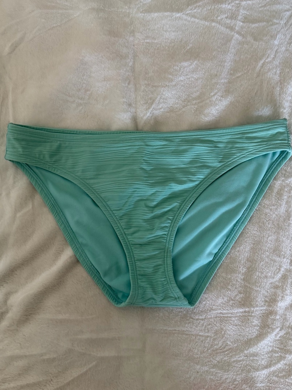 Shade & Shore Teal Ribbed Bikini Bottoms
